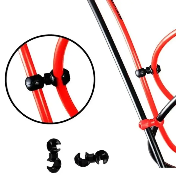 10 pièces/ensemble Clips de ligne transversale de vélo