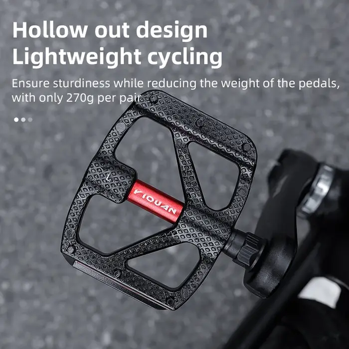 Pédales de vélo antidérapantes en alliage d'aluminium
