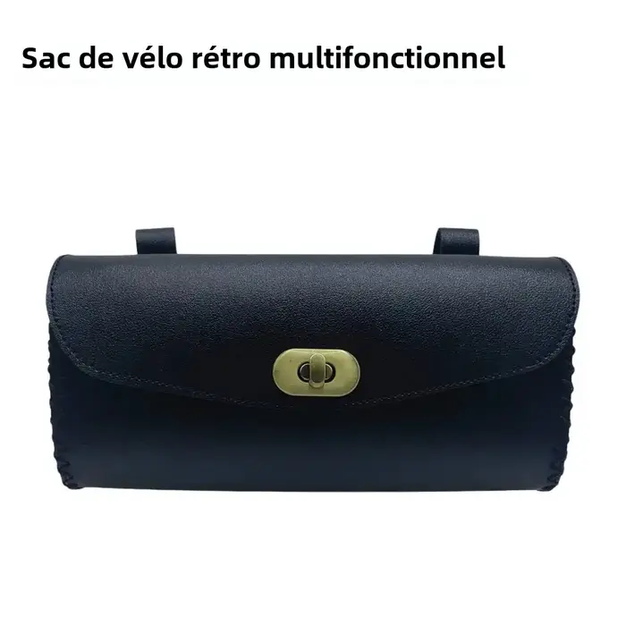 Sac de vélo rétro en cuir PU