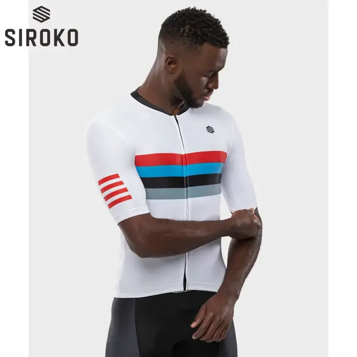 Maillot de cyclisme respirant à manches courtes pour hommes, chemise de vélo VTT, vêtements de sport de plein air, haute qualité, Siroko