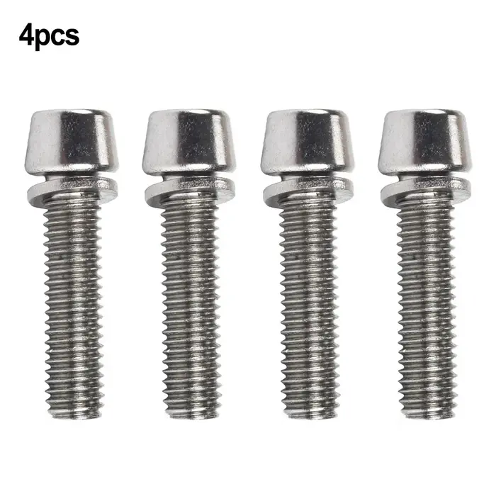 Vis de tige de guidon de direction de vélo, boulons colorés en acier inoxydable M5 * 20mm M6 * 20mm,
