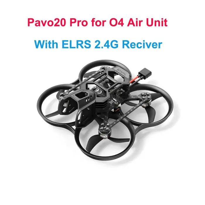 BETAFPV Pavo20 O4 Pro II quadrirotor BWhoop sans balais 1104 72000KV moteur F4 2-3S 20A AIO avec réc