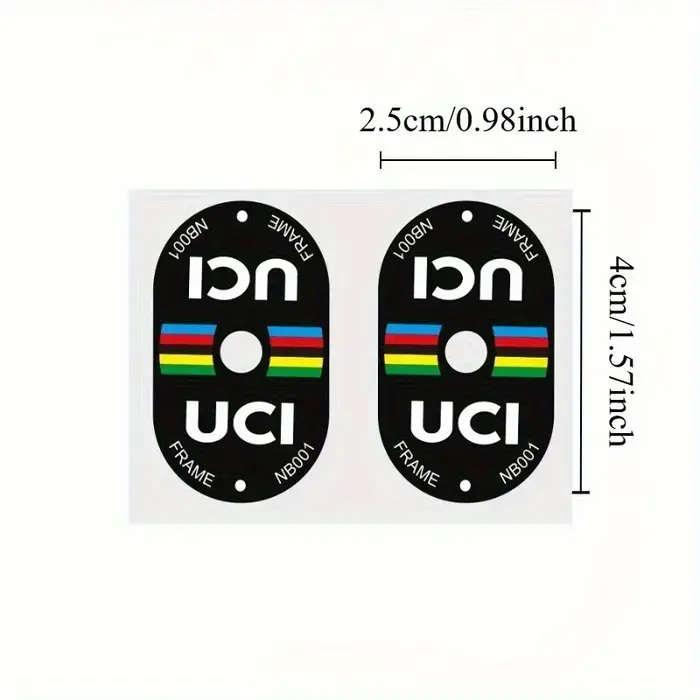 Autocollant de Valve de vélo certifié UCI