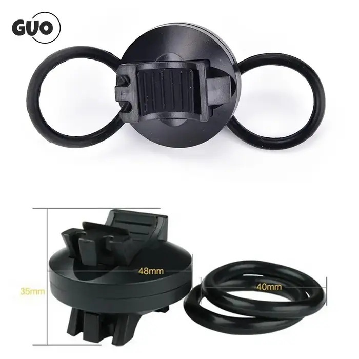 Lampe de poche LED pour vélo en L, support de lampe torche avec pince