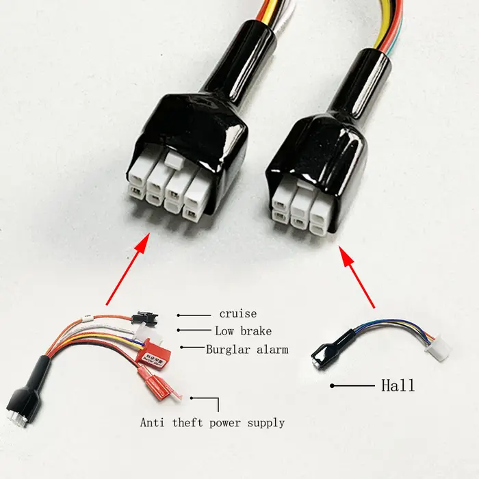 Contrôleur à Onde Sinusoïdale 3 Modes 48V 52V 60V 72V 2000W 2500W 3000W pour Moteur Brushless de Vélo Électrique