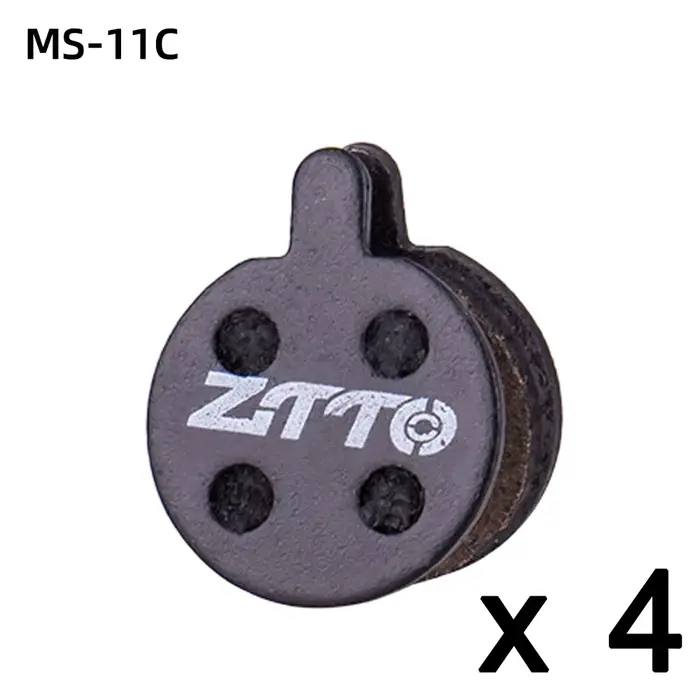 ZTTO 4 paires de plaquettes de frein de vélo semi-métal vtt en céramique silencieuse pour frein à di