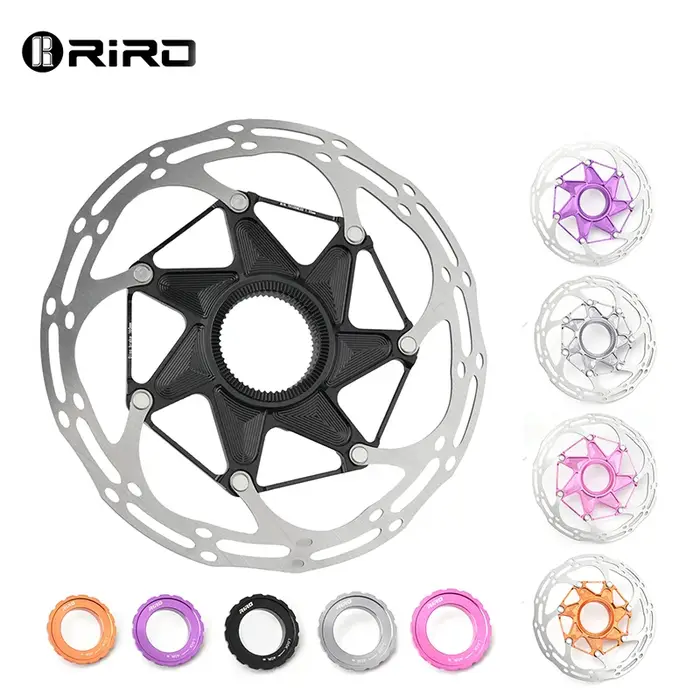 RIRO disques de vélo verrouillage central 140MM 160MM frein Rotor flottant léger haute résistance disque de dissipation
