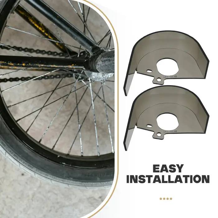 Lot de 2 protections de chaîne de vélo noires