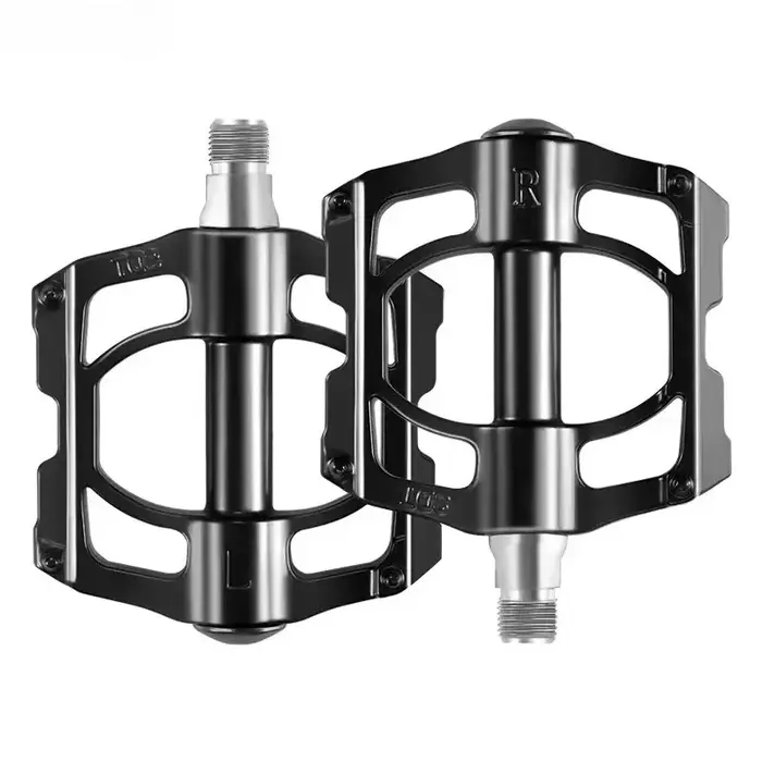 Pédales plates scellées à 4 roulements, en alliage d'aluminium ultraléger, axe chromoly 9/16 pouces,