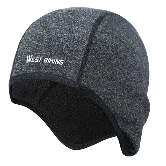 WEST BIKING-Doublure de casque thermique coupe-vent pour homme et femme, casquette de cyclisme d'hiv