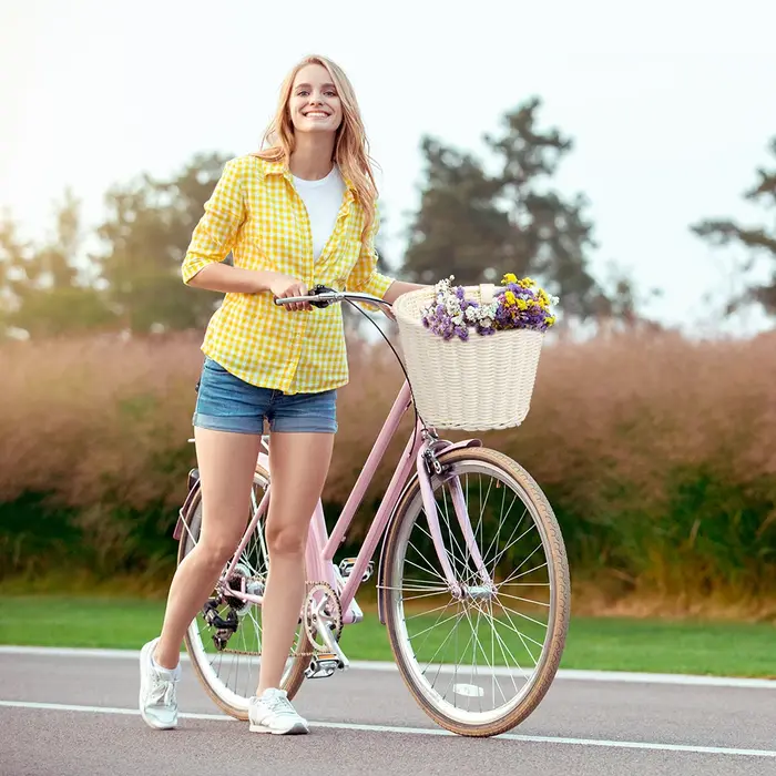 Panier avant de vélo réglable