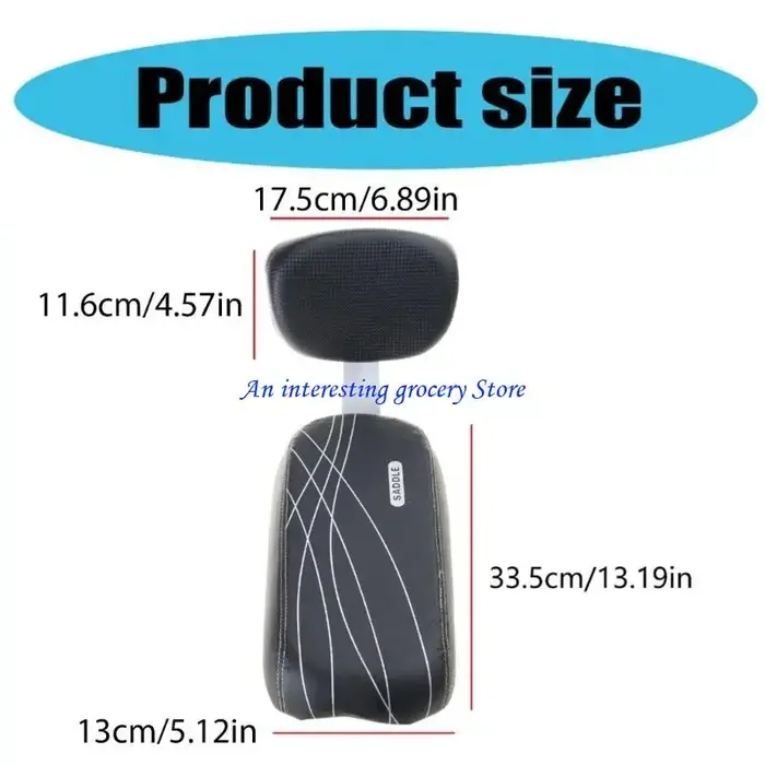 652d vélos sièges arrière coussin accoudoir repose-pieds bicycles sièges arrière coussin enfant