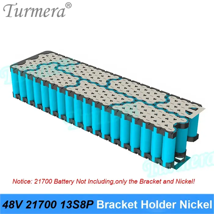 Support de batterie vélo électrique 21700 robuste en ABS et PC avec nickel de soudage pour montage personnalisé 48V 52V 60V