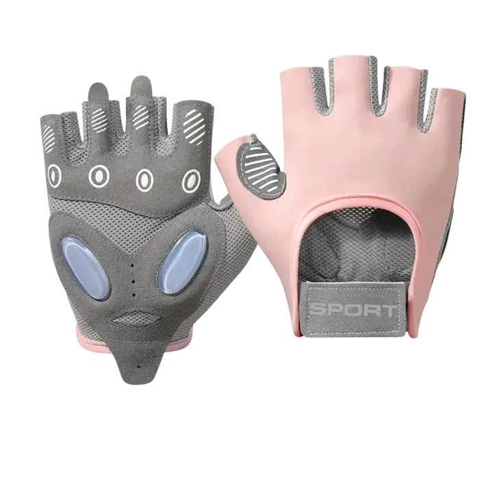 Gants de cyclisme demi-doigts pour femmes, antidérapants, absorbant les chocs, respirants, avec cous