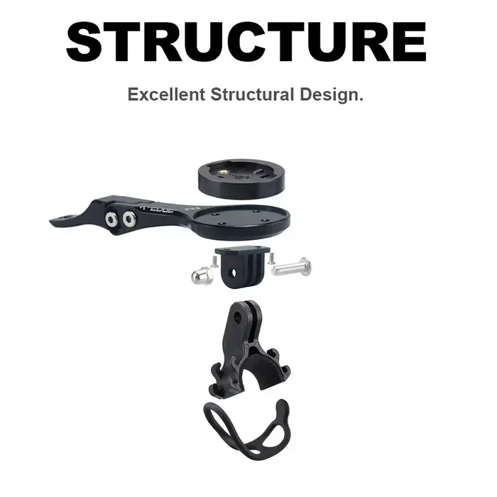 Aluminum Alloy Bike Computer Mount for Syncros Fraser Creston iC Cockpits Compatible with GoPro