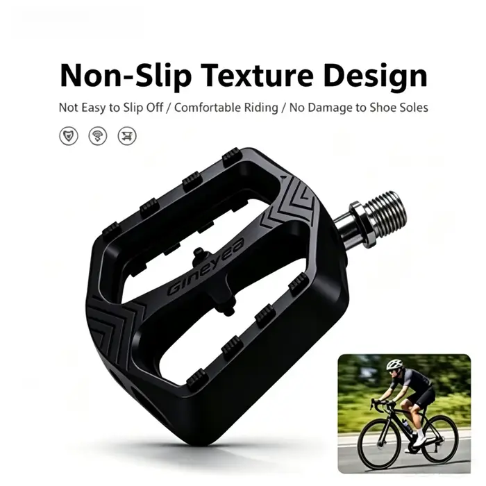 Pédales de vélo en nylon GINEYEA M857S