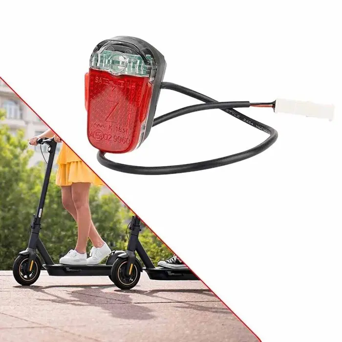 Feu arrière de Scooter électrique feu stop pour Ninebot Max G30D feu arrière ABS garde-boue garde-boue avertissement arrière pièces de feu arrière LED