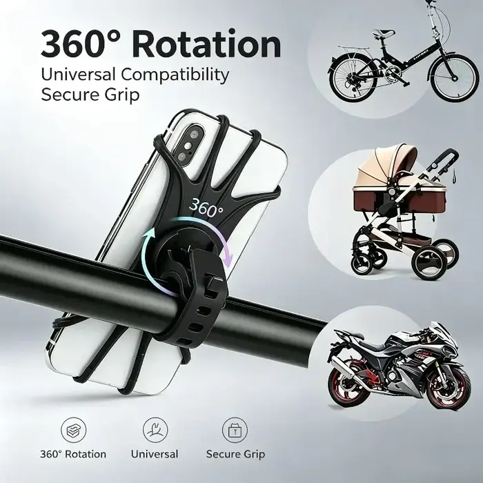 Support de téléphone pour vélo, support de téléphone portable pour moto, adapté à divers modèles de téléphones