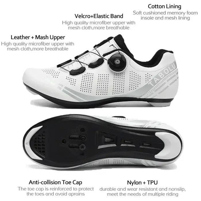 Chaussures de cyclisme professionnelles pour hommes