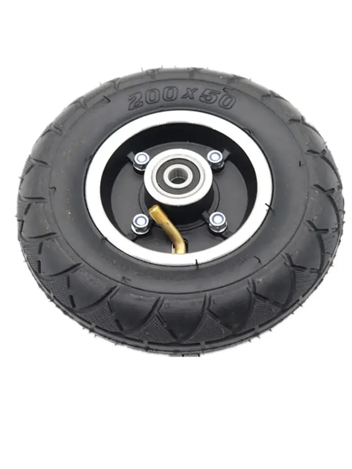 Roue de Scooter électrique de 8 pouces, 200x50, pneu pneumatique intérieur et extérieur en alliage d