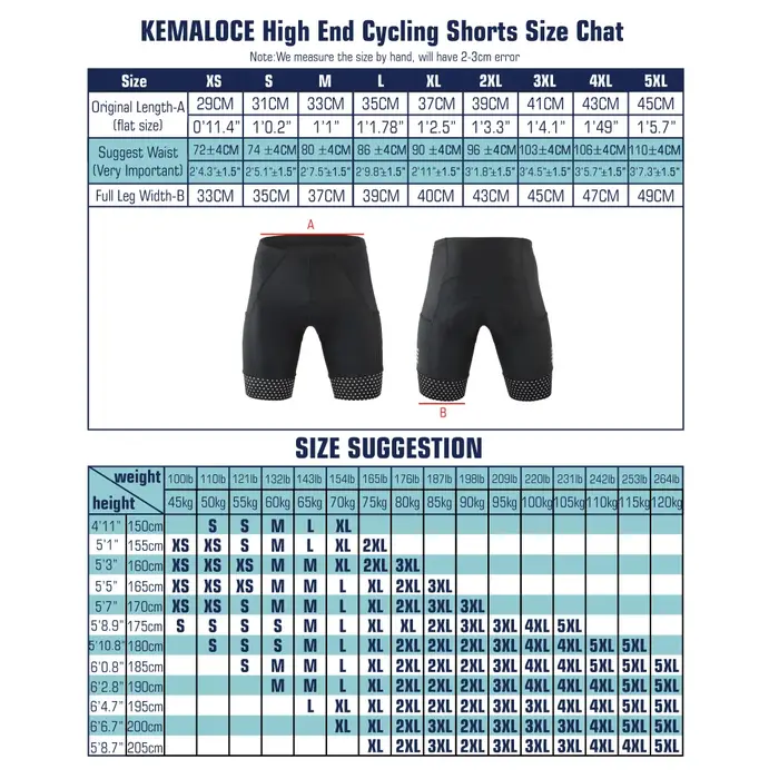 KEMALOCE short de cyclisme hommes blanc noir & gris & rouge Gel Pad été vélo Shorts course sur route Compression