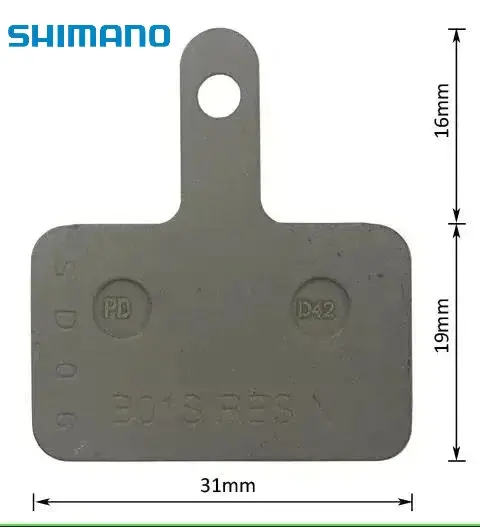 Plaquettes de frein à disque en résine Shimano B01S pour vélo de montagne