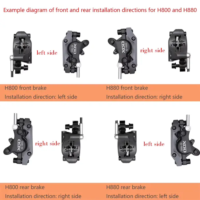 Freins à disque hydrauliques XOD XD-H800 / XD-H880 pour scooters électriques et vélos
