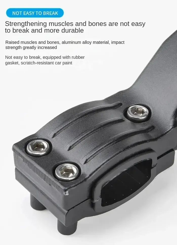 Béquille de vélo réglable en alliage d'aluminium noir robuste pour vtt vélo électrique pliant et véhicule de neige 24 à 29 pouces