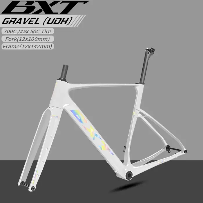 Cadre de vélo de gravier en fibre de carbone BXT T1000