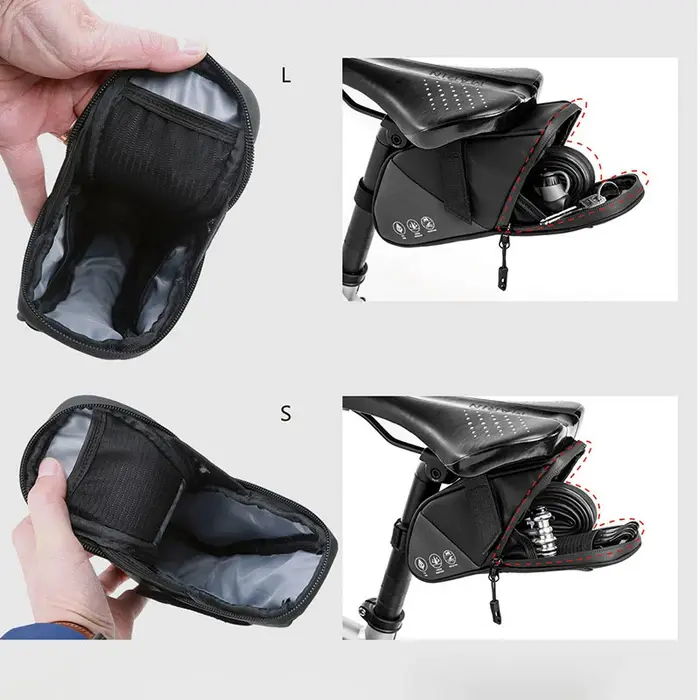 Sac de selle réfléchissant imperméable pour vélo