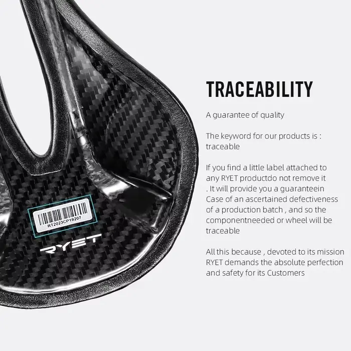 RYET selle de vélo entièrement en carbone 143/155MM Super légère 125g route vtt course PU siège souple coussin