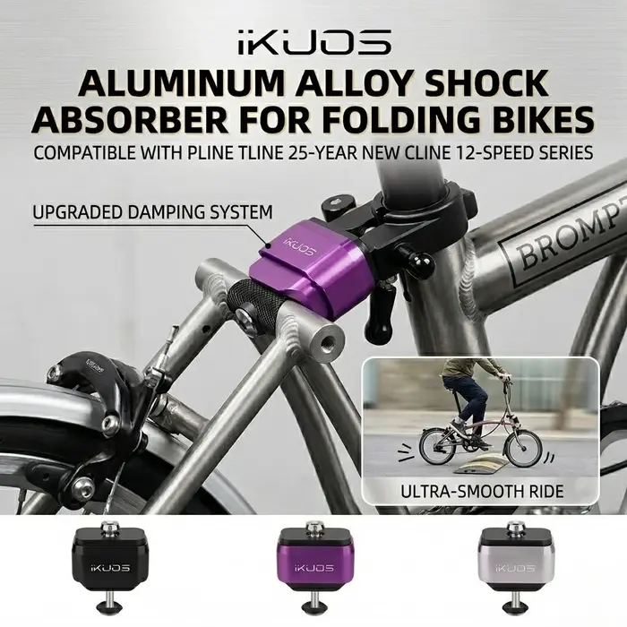 Amortisseur arrière sport confort en élastomère pour vélo pliant Brompton P Line T