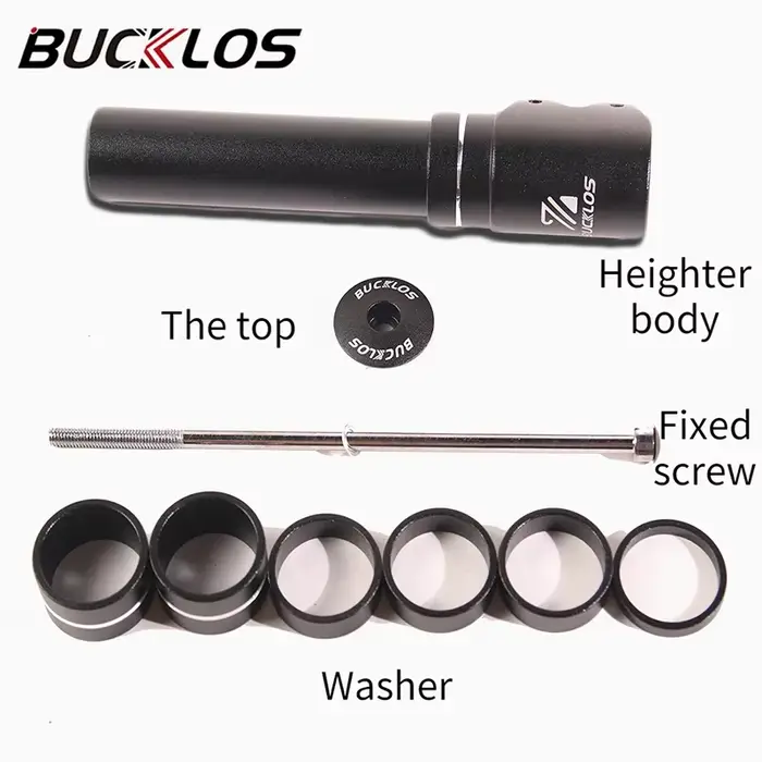 BUCKLOS tige de fourche de vélo montée jusqu'à 115mm 180mm 210mm tige de vélo extension de hauteur r