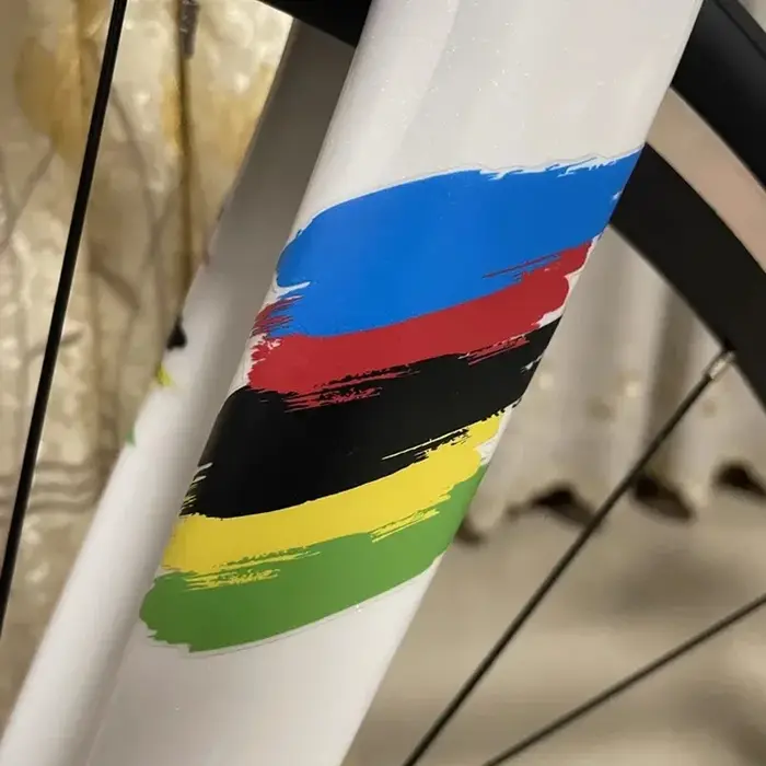 2 autocollants décoratifs pour fourche avant de vélo - Imperméables