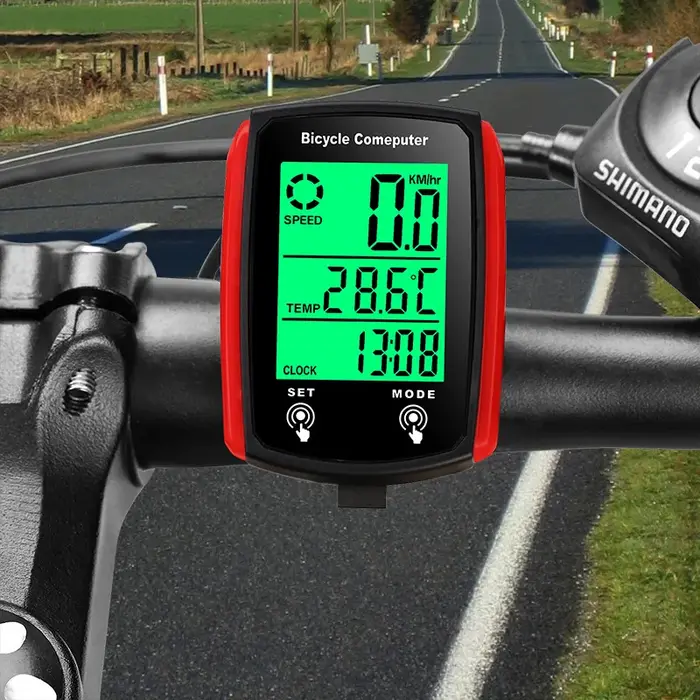Ordinateur de vélo LCD numérique filaire