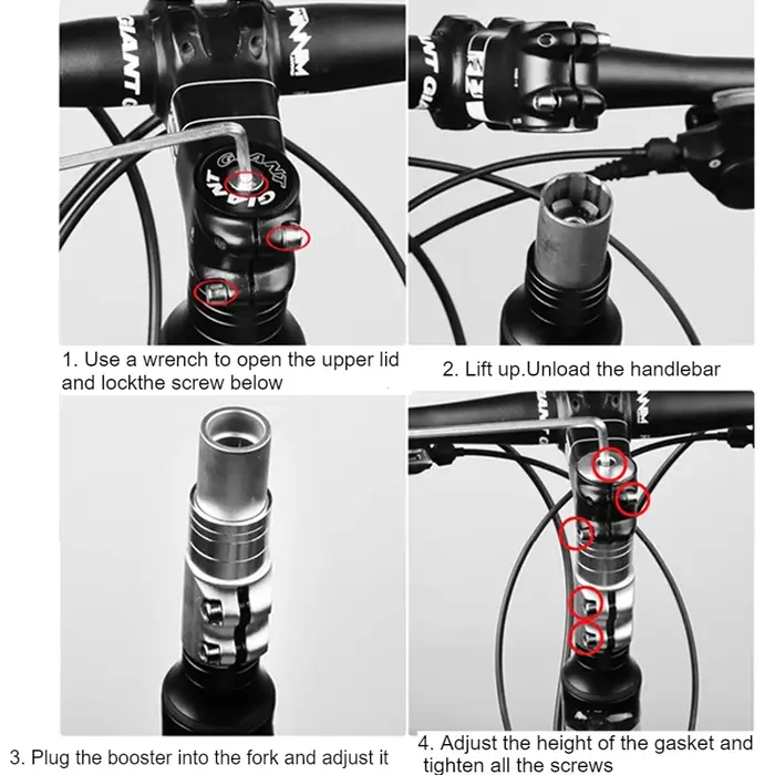 Fourche de tige de vélo