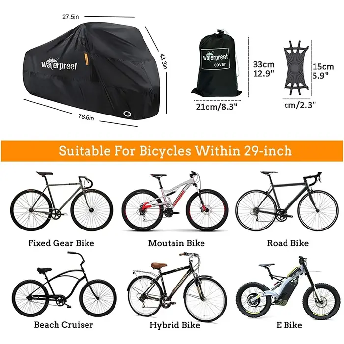 Juste imperméable pour 1 ou 2 vélos