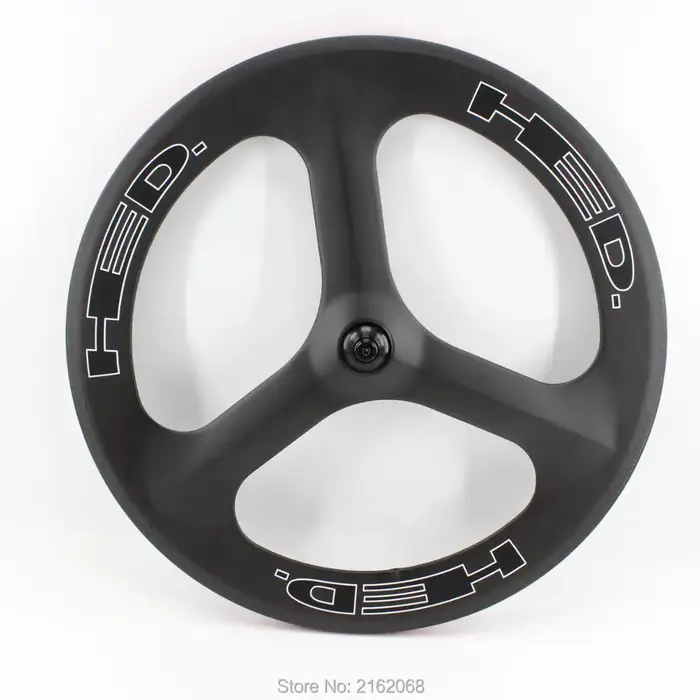 Roues de vélo tout en carbone 700C à 3 rayons, mat 3K, pneu tubulaire