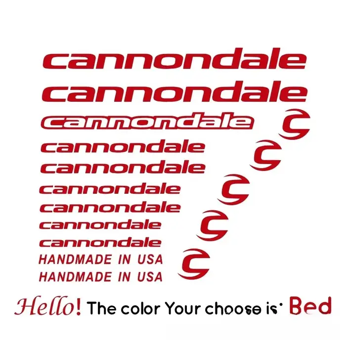 Autocollants de course pour vélo de montagne Cannondale, autocollants décoratifs réfléchissants pour vélo de route et tout-terrain, autocollants pour carrosserie