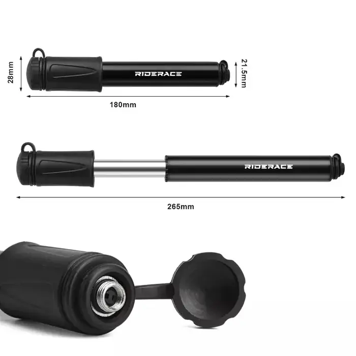RIDERACE Vélo Pompe Portable Mini