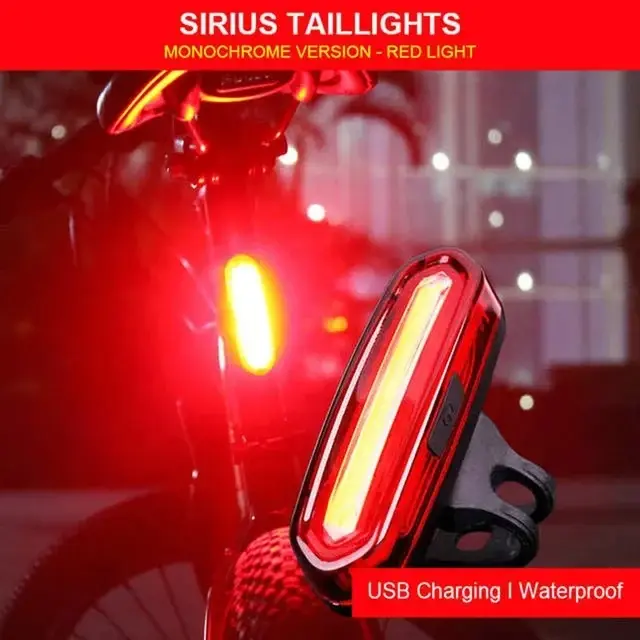 Feu arrière de vélo rechargeable par USB