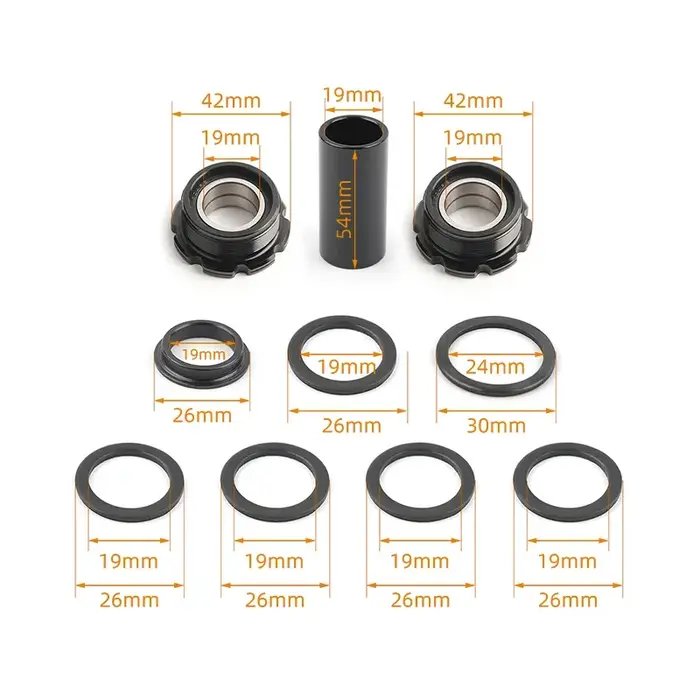 Boîtier de pédalier BMX EURO Européen 19mm 1.37''*24T 73mm pour Mini Vélo BMX