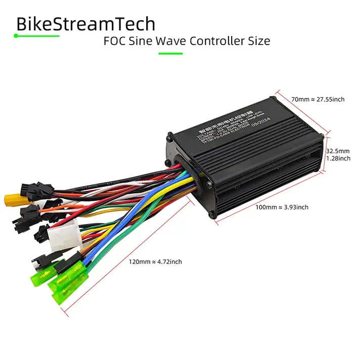 Kit contrôleur moteur sans balais 500W 25A avec écran LCD S866 pour vélo électrique et scooter électrique multi-tension haute performance
