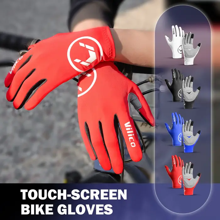 Gants de cyclisme VILICO antidérapants pour femmes et hommes