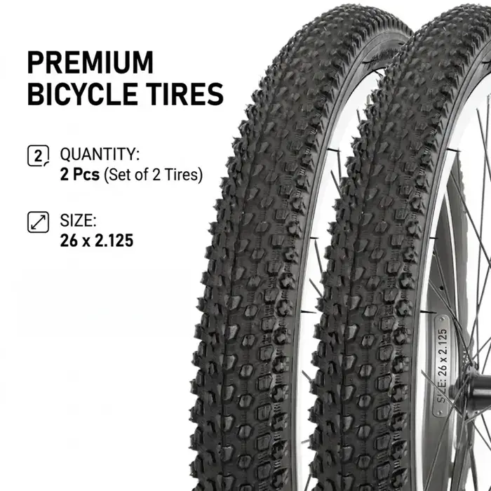 Lot de 2 pneus de VTT 29/27