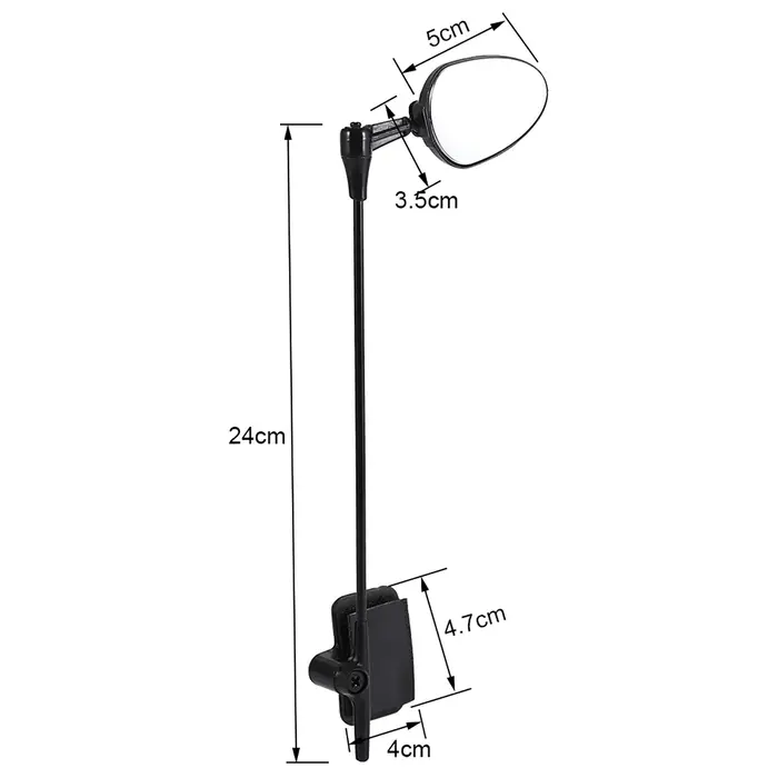 Rétroviseur réglable en ABS pour casque de vélo de route et de montagne