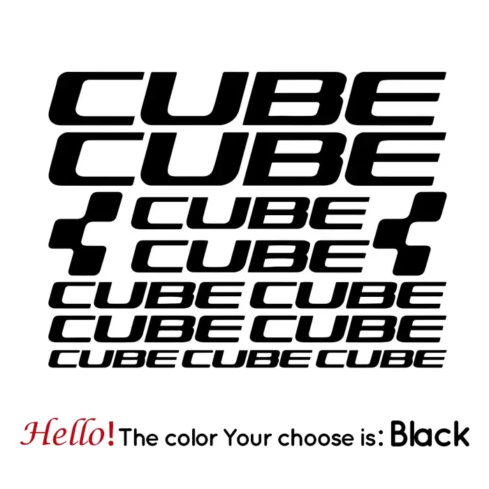 Autocollants de cadre de vélo CUBE, accessoires de décalcomanie de vélo, autocollant en vinyle pour 