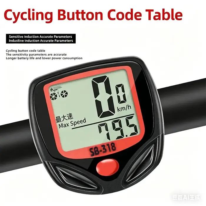Compteur de vitesse pour VTT / Indicateur de fréquence de pulsation du vélo