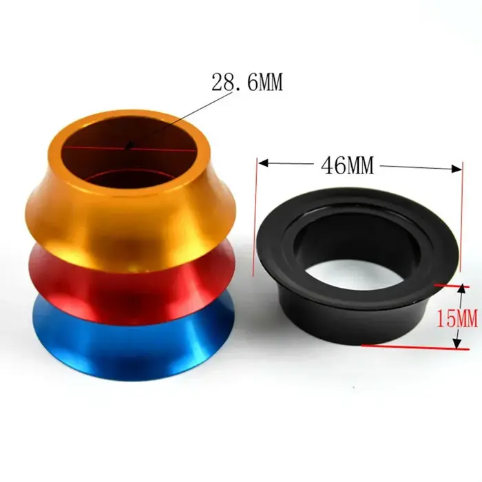 Casques de vélo de route rondelle conique VTT nouveau alliage d'aluminium CNC casques couverture entretoises de tige vtt vélo pièces de cyclisme