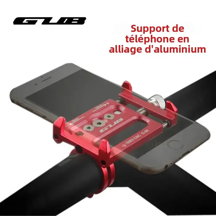 GUB G85 support de téléphone de vélo universel réglable 3.5-6.5 pouces Smartphone guidon